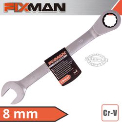 FIXMAN Combination Ratcheting Wrench 8mm